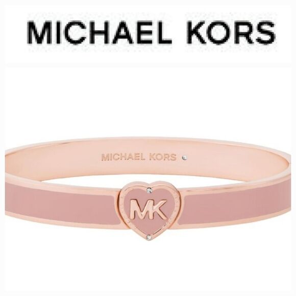 Michael Kors Logo Heart Limited Edition Bangle Bracelet - Picture 1 of 5